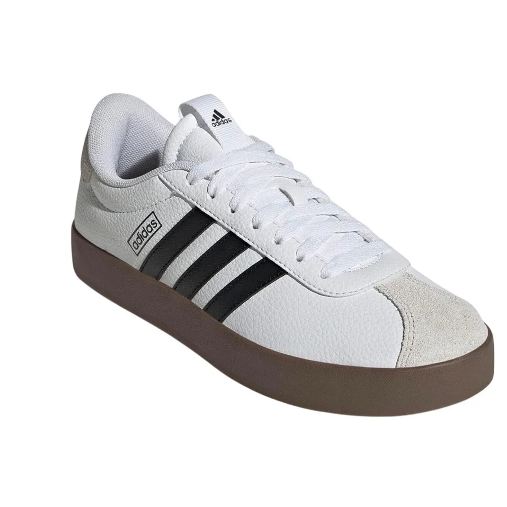 Adidas VL Court 3.0 Mens Shoes White Black Gum ID6284‎ Size 13 Low Top Sneakers